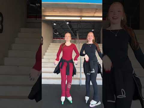 Training ⛸️ #twins #trending #iceskating #fun #sports #training #shorts #trendshorts