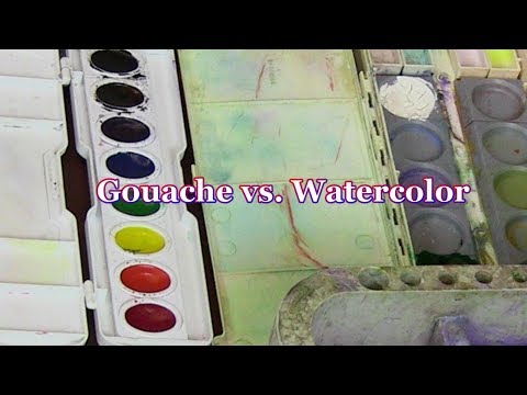 Quick Tip 146 - Gouache vs.  Watercolor