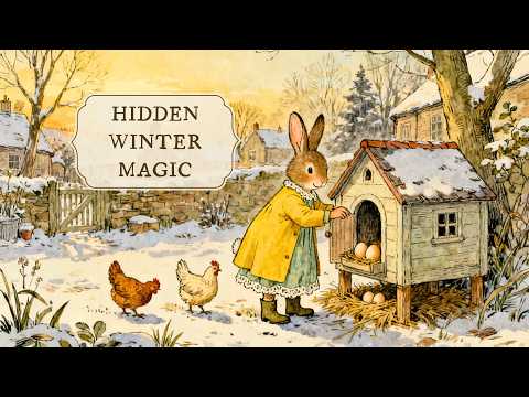 Cozy Winter Routine 🐰 Soft Storybook Folk Music for Relaxing