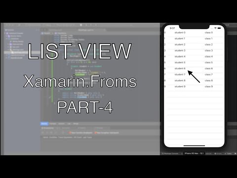 ListView in Xamarin Forms | Xamarin.Forms Cross Platform Application Development Tutorial -4
