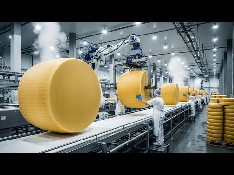 Inside a Modern Swiss Cheese Factory: From Fresh Milk to Giant Aged Wheels (Full Process)