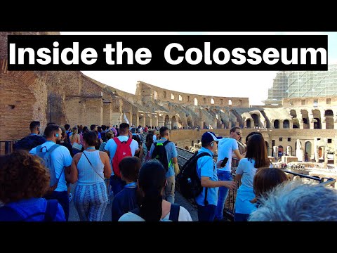 Rome Italy - Tour Of Inside The Colosseum