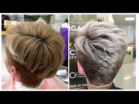 Осветление коротких волос: окрашивание блонд // Bleaching short hair