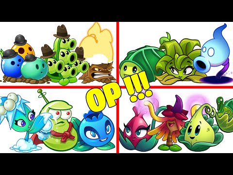 PvZ 2 4 Super Team Plants Vs Team Zombies Part 24 - Team Overpowered !!!