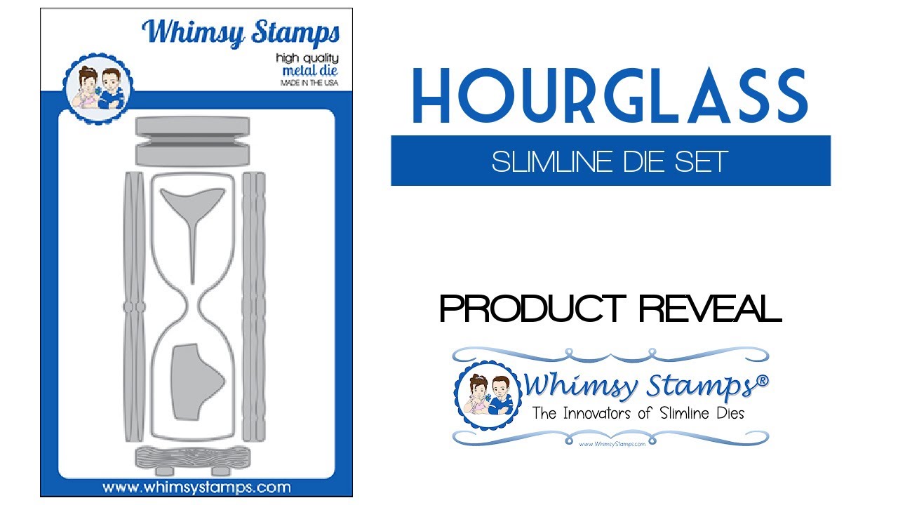 Whimsy Stamps Slimline Hourglass -stanssisetti