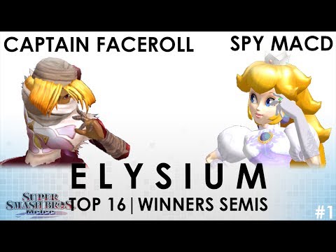 Elysium #1 - Captain Faceroll (Sheik) VS SPY | MacD (Peach) - Winners Semis