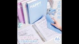 A4活頁文件夾 資料夾收納袋 檔案夾