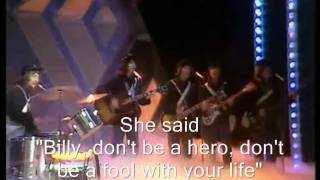 Paper Lace - Billy don&#39;t be a hero (lyrics)