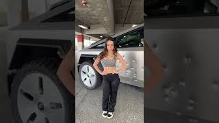 Hot Girl Destroys Tesla Cybertruck (Jelly Bean Brains)