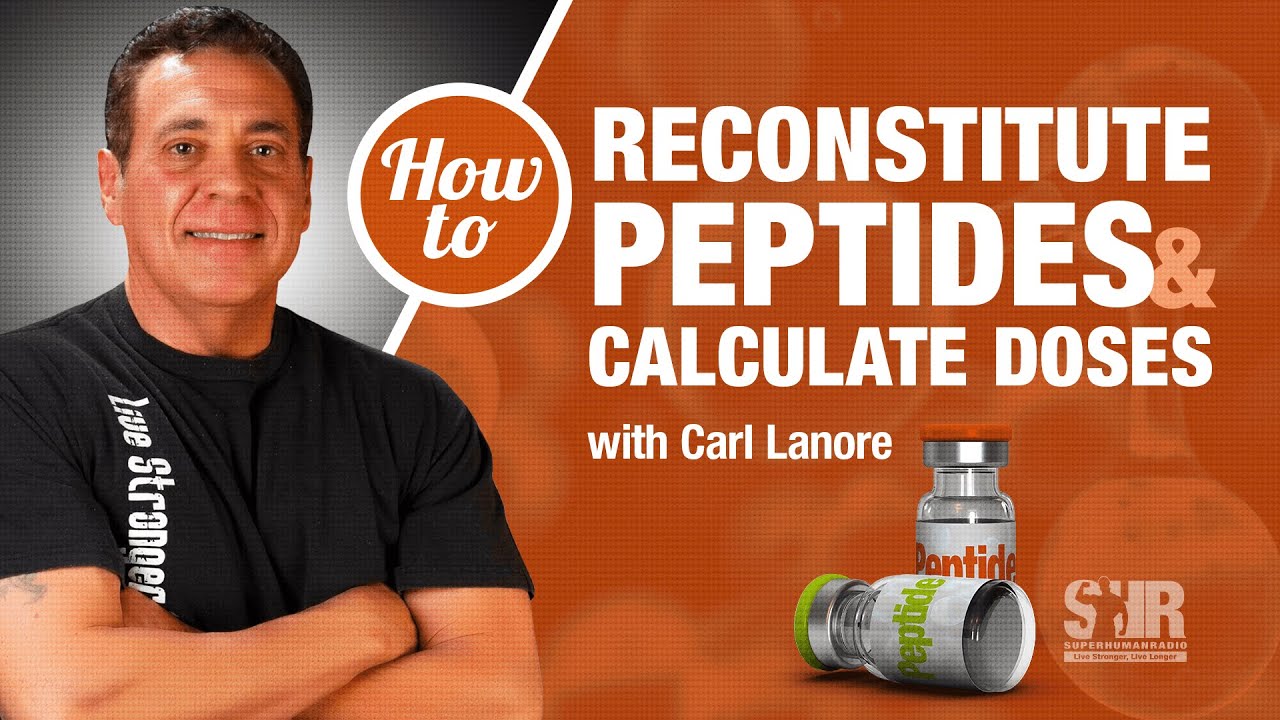 How to reconstitute peptides and calculate doses