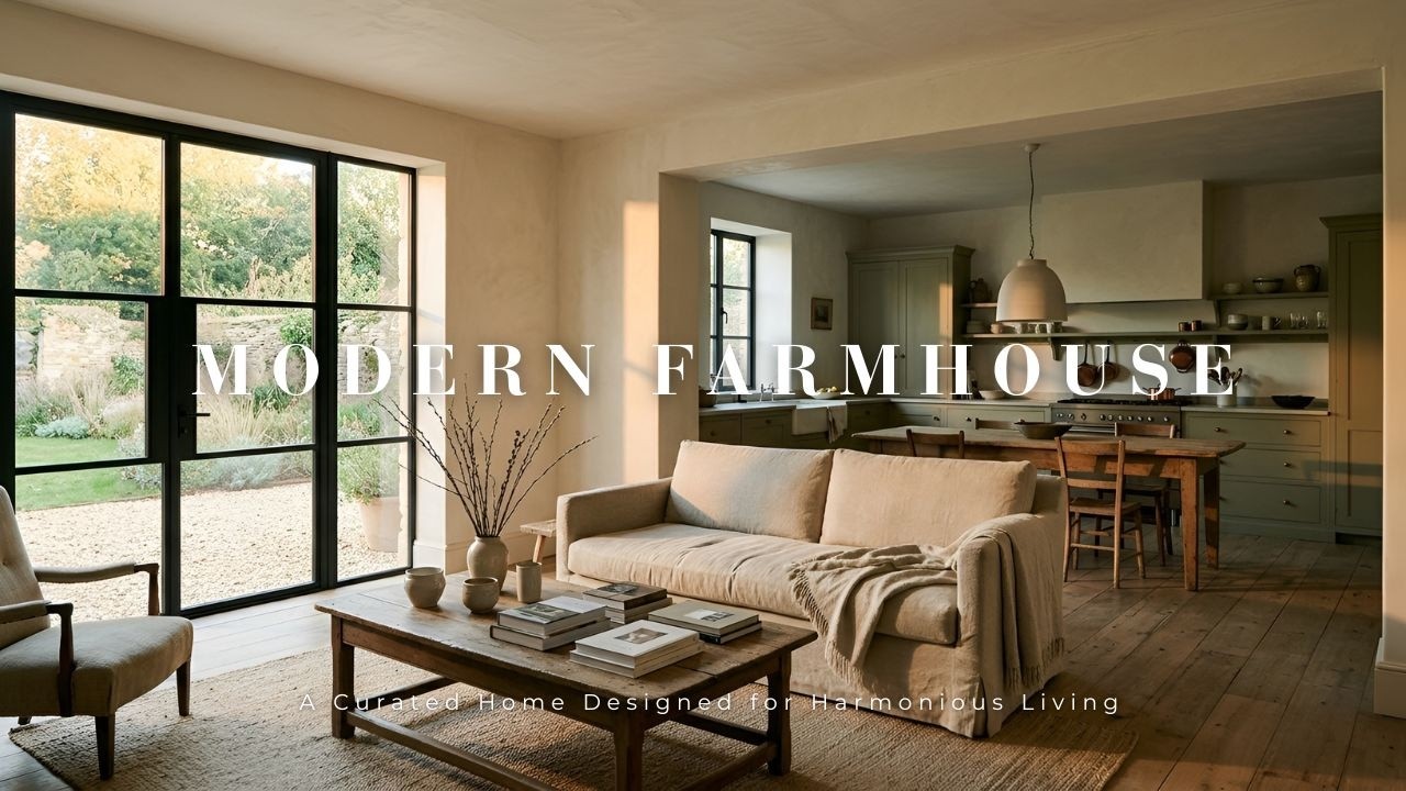 Modern Farmhouse : A Curated Home Designed for Harmonious Living