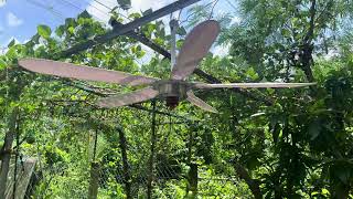 Ceiling fan + solar panel runs all day without consuming electricity (zalo 0972234185)
