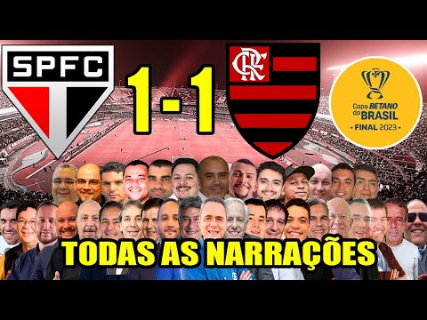 Todas as narrações - São Paulo 1 x 1 Flamengo | Tricolor campeão da Copa do Brasil 2023