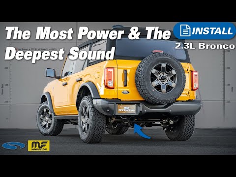 Big Horsepower Gains from an Axle-Back Exhaust | MagnaFlow 2.3L Bronco Install & Sound Clips