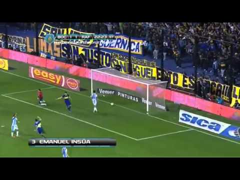 Un golazo de Insua a rafaela