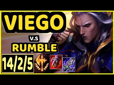 JUHAN (VIEGO) vs RUMBLE - 14/2/5 KDA JUNGLE CHALLENGER GAMEPLAY - KR