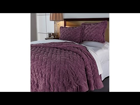 Concierge Collection Soft   Cozy Crinkle Comforter Set