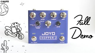 Video thumbnail for Joyo R-18 Chopper-Z DEMO + REVIEW | Versatile distortion pedal + preamp + EQ cab sim | Guitar + Bass by Pair of Pandas