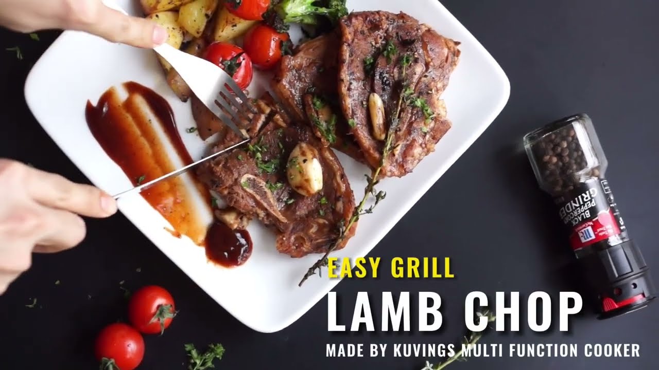 RECIPE "Sườn cừu nướng" cùng lẩu điện Ceramic đa năng Kuvings KMG-200B [Lồng nướng bằng hơi nước]