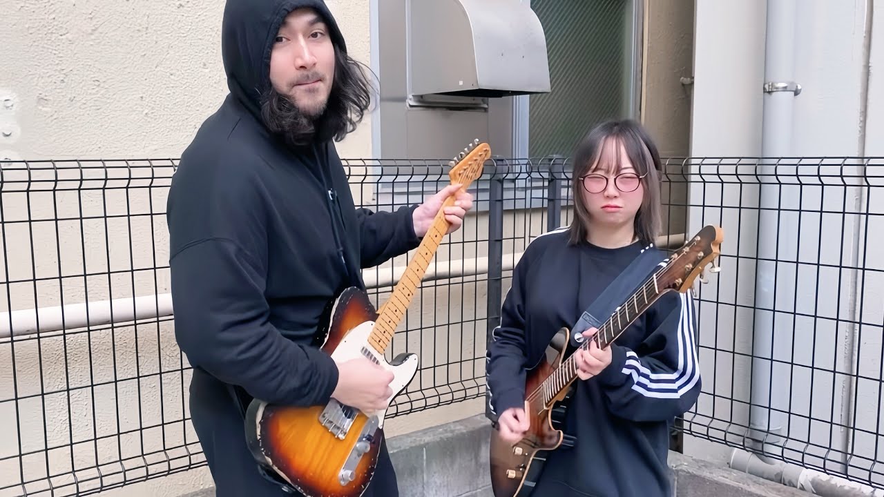 【セッション】大きいリズムギターと小さいリードギターでギターバトルしてみた