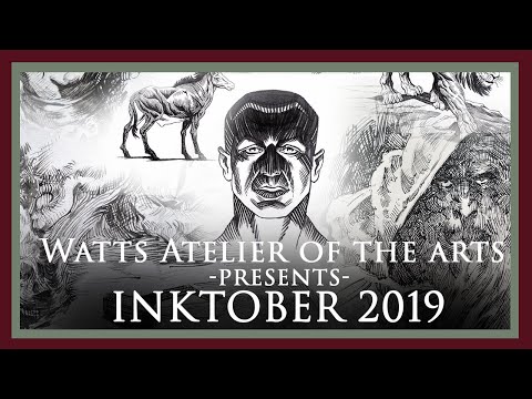 Inktober 2019 at the Watts Atelier