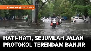 Download lagu Sejumlah Jalan Protokol di Makassar Terendam Banjir usai diguyur Hujan 3 Jam | Liputan 6 Makassar mp3