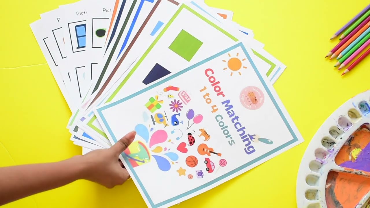 Color Matching - 1 to 4 colors – Kids Activities – Teachers Pay Teachers