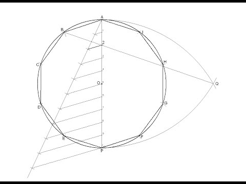 General method to draw regular polygons inscribed in a...