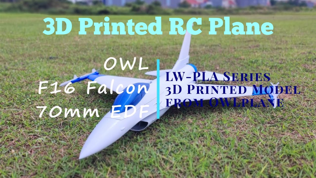 3D Printed RC Plane - OWL F-16 Falcon 70mm EDF - Part A/4s