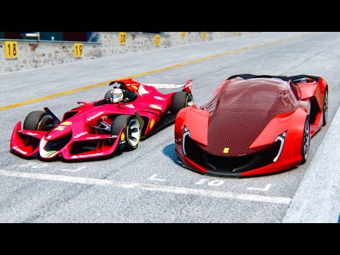 Ferrari Impronta vs Ferrari F1 2025 Concept at Monza