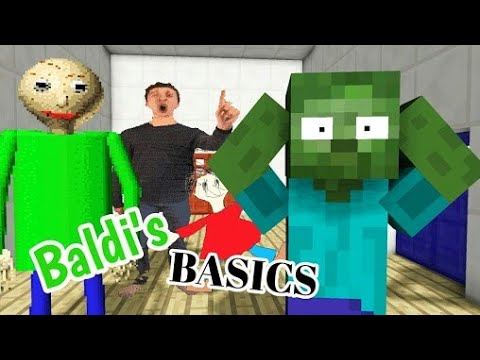 Monster School : BALDI'S BASICS CHALLENGE - Minecraft Animation
