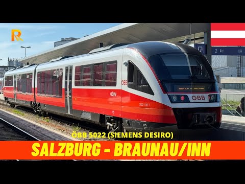Führerstandsmitfahrt Salzburg Taxham Europark - Braunau am Inn (ÖBB, Österreich, April 2025) 4K