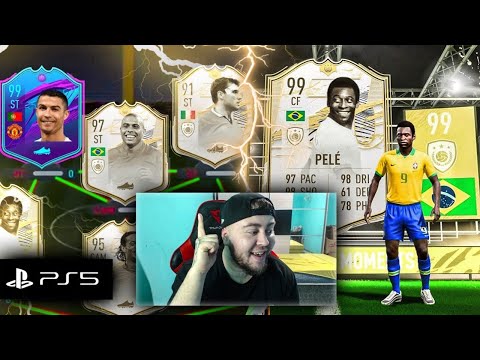 MEU MAIOR TIME DA HISTÓRIA DO FIFA E MITEI NO ÍCON DNV #20 - FIFA 21 UT - PS5