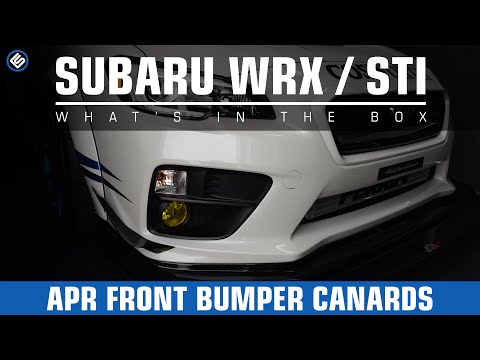 APR Front Bumper Canards - 2015 Subaru WRX/STI Review - What's In The Box?