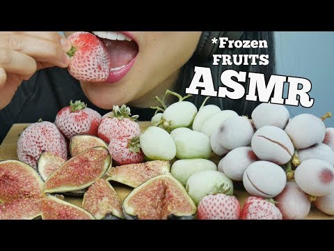 , title : 'ASMR FROZEN Grapes + Strawberries + Figs (EATING SOUNDS) NO TALKING | SAS-ASMR'