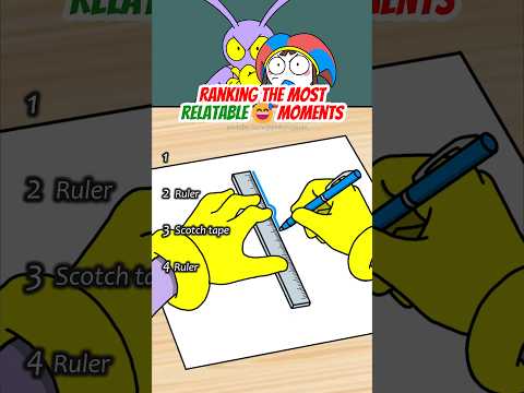 Ranking Most Relatable School Moments😭JAX & POMNI Reaction Animation #relatable #ranking #funniest