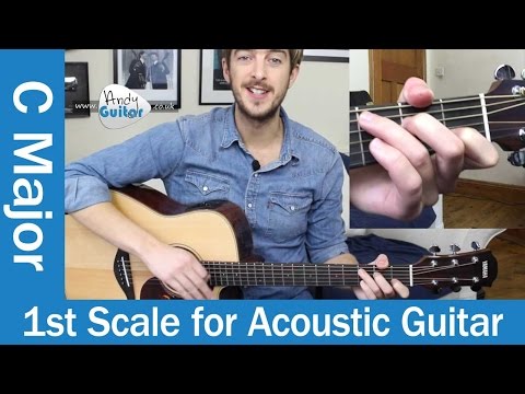 The FIRST Scale to learn on Acoustic Guitar - The C Major Scale
