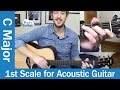 The FIRST Scale To Learn On Acoustic Guitar The C Major Scale