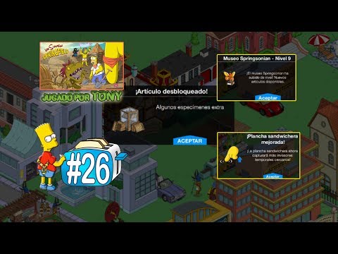 Los Simpson Springfield "Tostadora viajera, Cap. 26 - Mil especímenes, Museo 9 y Plancha 14" Tony