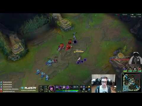 League Of Legends S6 —  Bjergsen as Syndra vs Twisted Fate Mid  Diamond Korean Server Gameplay