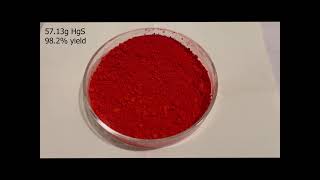 Mercury + sulfur = vermilion, a stunning red pigment