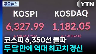 코스피 6,350선 돌파...두 달 만에 역대 최고치 경신 / YTN