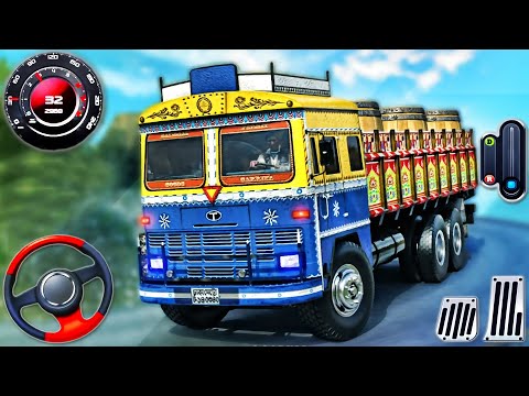 Indian Truck Driver Cargo 3D - Offroad Truck Driving Simulator -  Android GamePlay