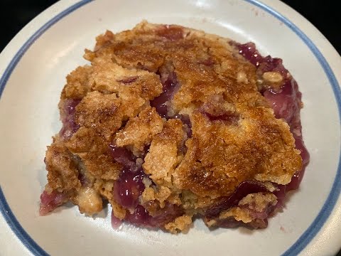 Pineapple Cherry Dump Cake Recipe ~ Only 4 Ingredients!