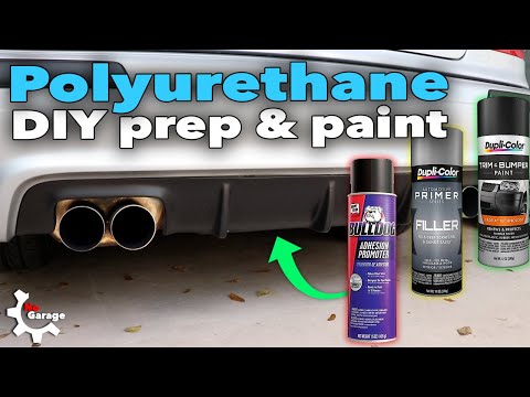 How to paint polyurethane lip, diffuser, body kits, etc.