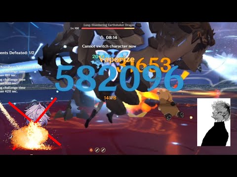 [6.1 6.2 Abyss] C0 Childe International Speedrun 129s bottom half (I am going insane slowly)