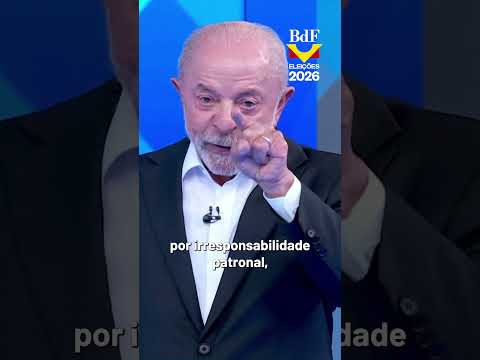 ‘Não vou permitir que um miliciano me chame de nove dedos’, diz Lula em debate da TV Globo