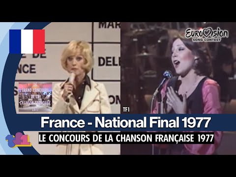 EUROVISION SONG CONTEST FRENCH NATIONAL FINAL 1977 FRANCE -  CONCOURS CHANSON FRANCAISE 1977 (TF1)
