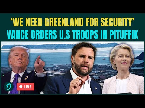 Vance LIVE from Greenland; Drops SHOCKING Message to Denmark, NATO, Russia & China |TAKEOVER Begins?