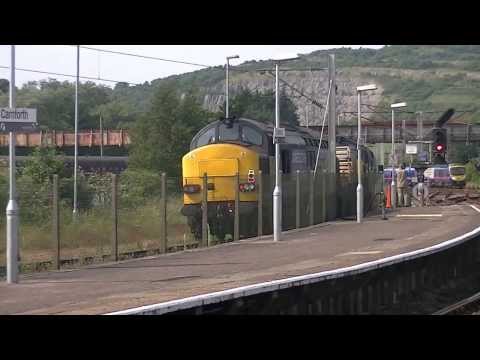 DRS 37611 t+t 37259. 6C52. Carnforth. 05/07/13
